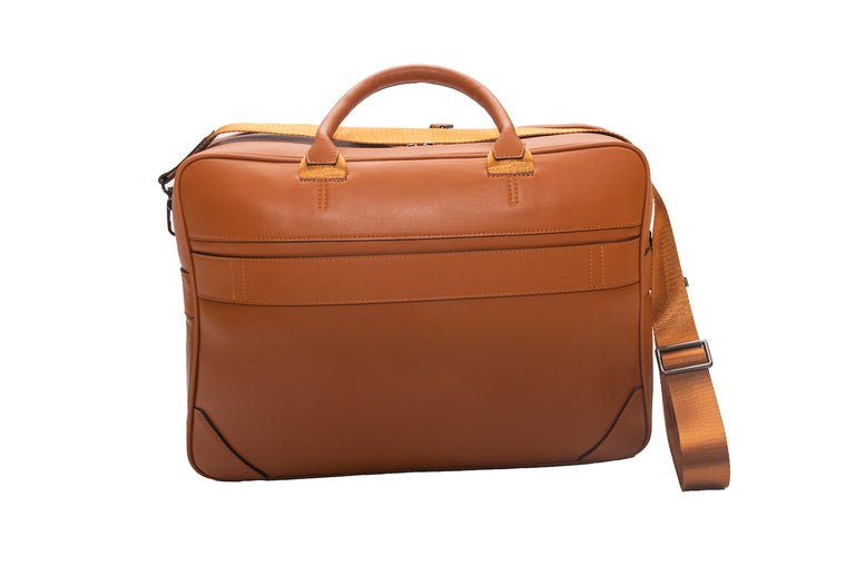 Journeyman Leather 15.6" Laptop Bag | Tan - iBags - Luggage & Leather Bags
