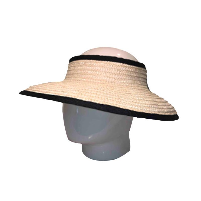 Melvill & Moon Straw Visor With Leo Trip - Khaki - iBags.co.za