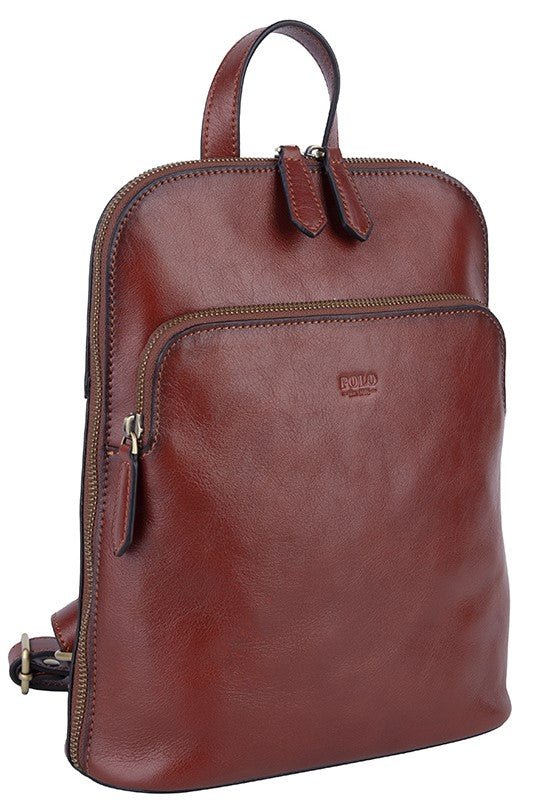 Polo Vega Backpack Brown iBags Luggage Leather Bags