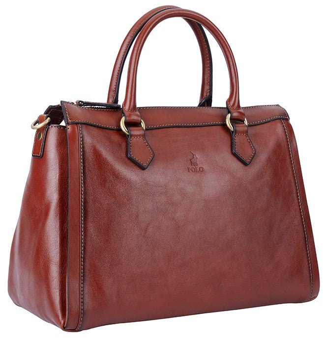 Polo Vega Shopper Brown iBags Luggage Leather Bags