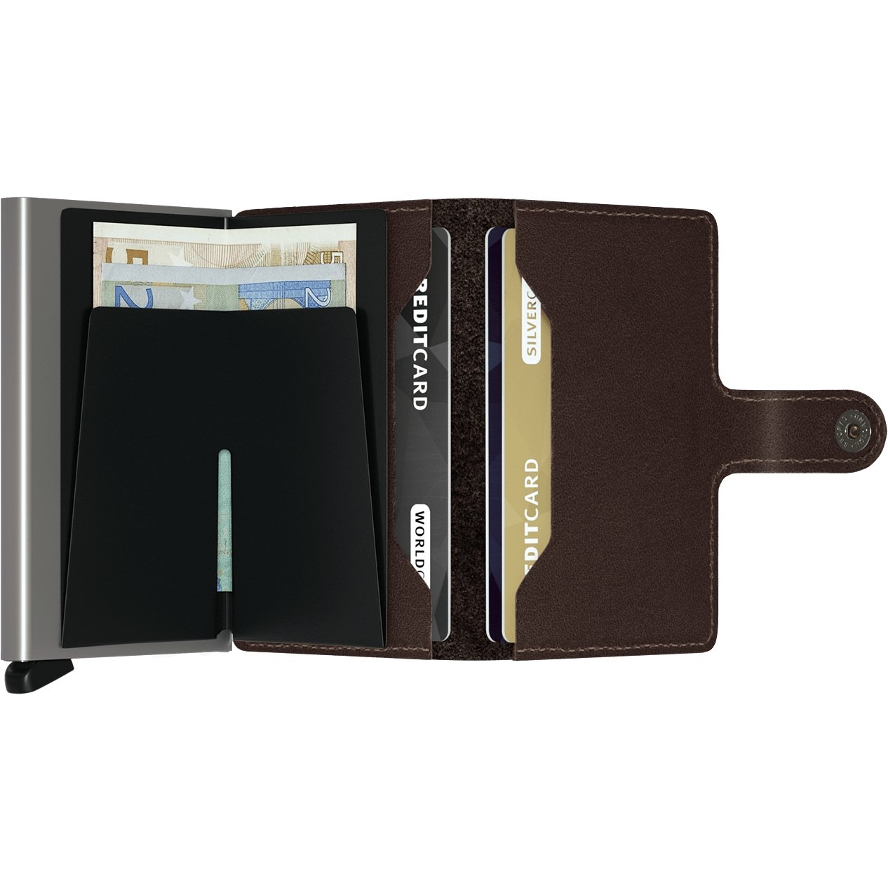 Secrid Miniwallet Original Dark Brown - iBags.co.za