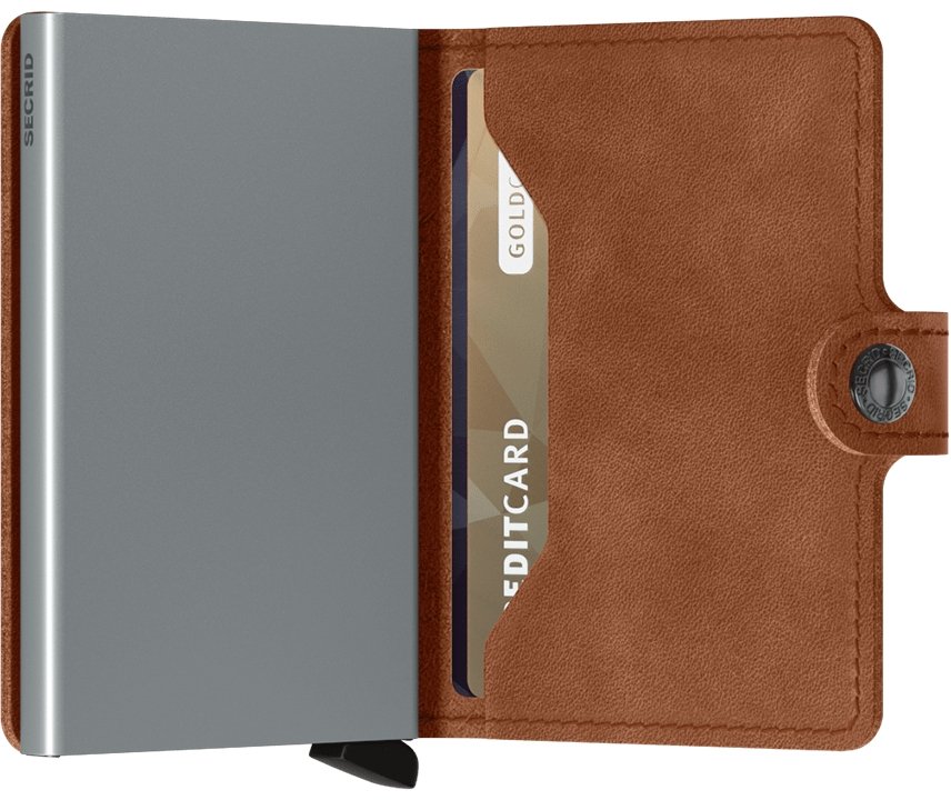 Secrid Miniwallet Vintage Cognac Sliver - iBags.co.za