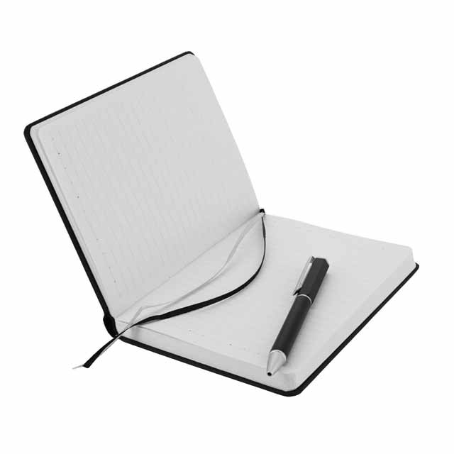 TOMAR - SANTHOME Set Of PU Thermo Notebook And Pen - Black - iBags - Luggage, Leather Laptop Bags, Backpacks - South Africa