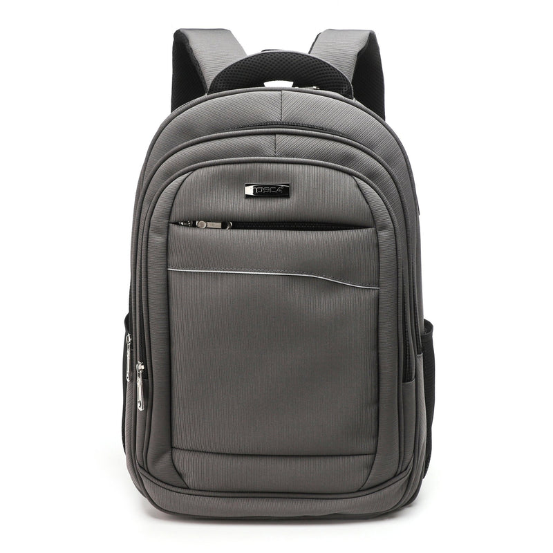 Tosca Biztech 15" Classic Laptop Backpack | Grey - iBags - Luggage & Leather Bags