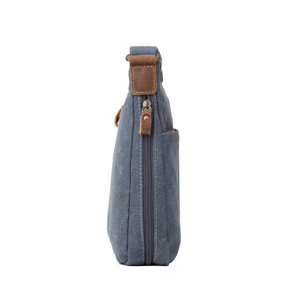Troop London Canvas Classic Cross-Body Bag | Blue - iBags.co.za