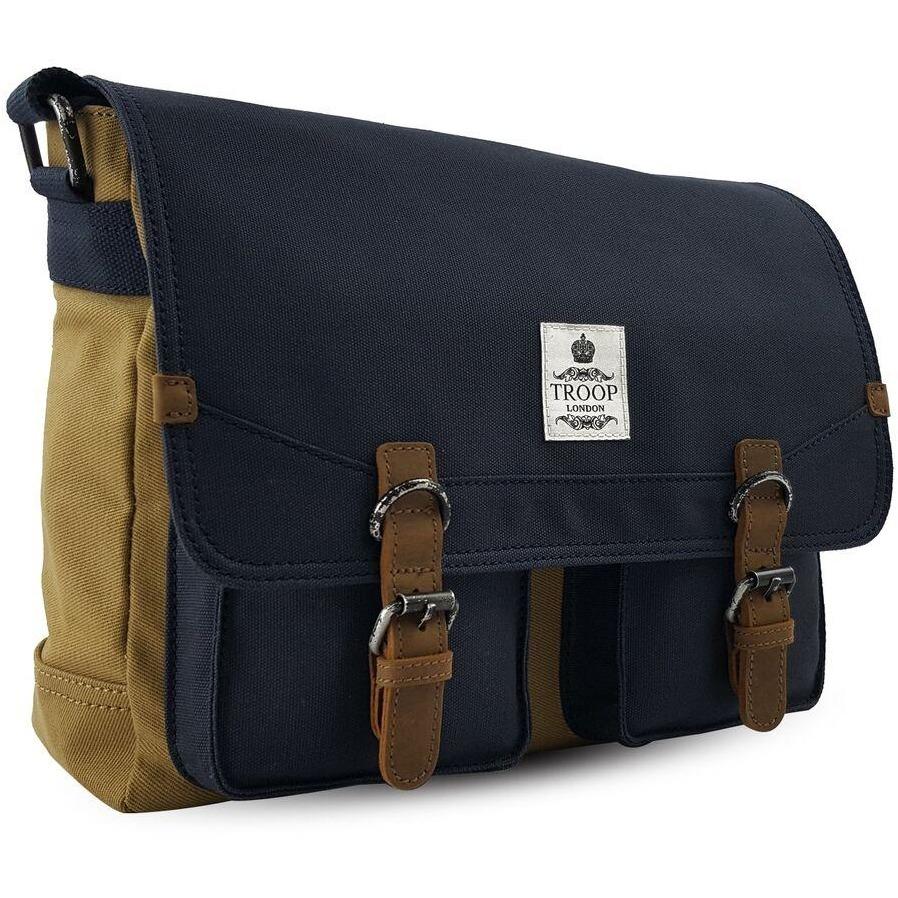 Troop London Messenger Bag | Navy/Mustard - iBags.co.za
