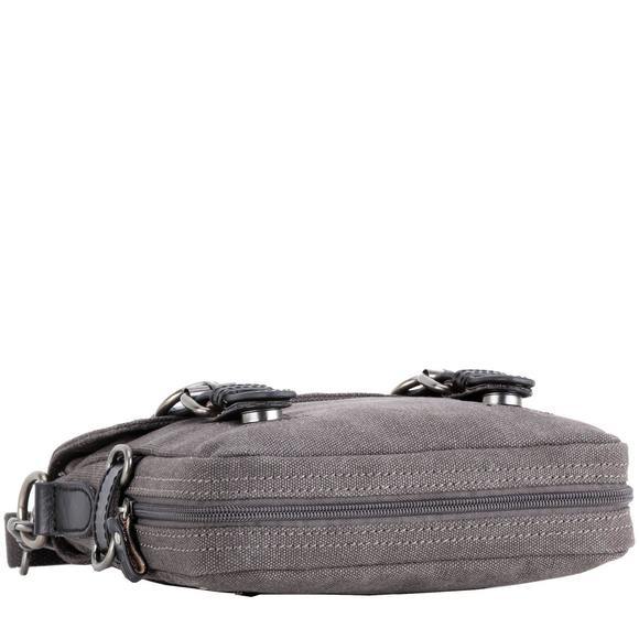 Troop London Organic Cotton Across Body Small Travel Bag | Charcoal - iBags.co.za