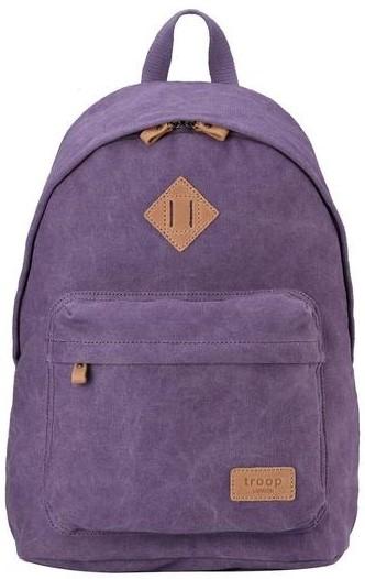 Troop London Organic Cotton Casual Day Backpack | Purple - iBags.co.za