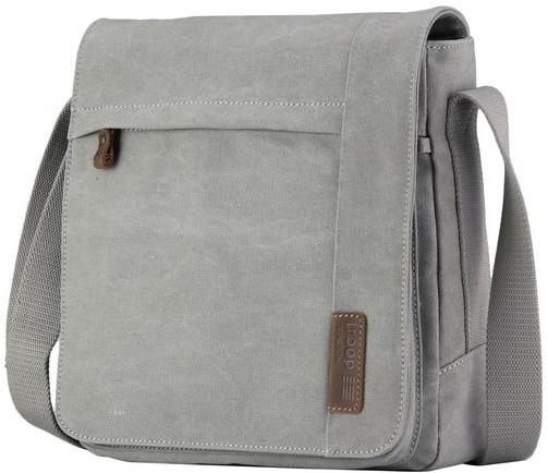 Troop London Organic Cotton Reporter Bag | Ash Grey - iBags.co.za
