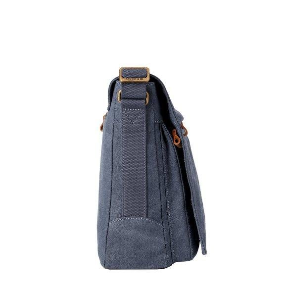 Troop London Organic Cotton Reporter Bag | Blue - iBags.co.za