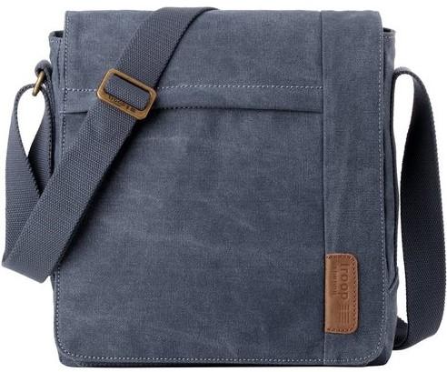 Troop London Organic Cotton Reporter Bag | Blue - iBags.co.za