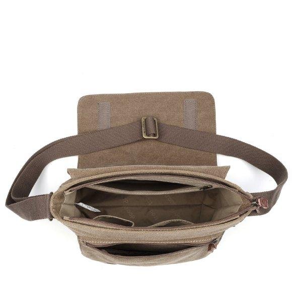 Troop London Organic Cotton Reporter Bag | Brown - iBags.co.za