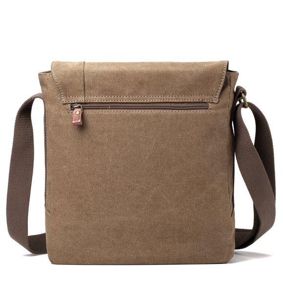 Troop London Organic Cotton Reporter Bag | Brown - iBags.co.za