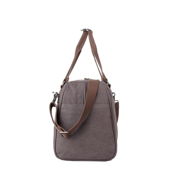 Troop London Organic Cotton Travel Holdall Duffel Bag | Charcoal - iBags.co.za