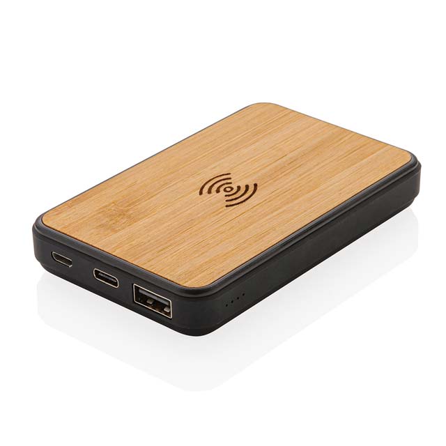 TUZLA - @memorii 5000 mAh Bamboo Wireless Powerbank (Anti-microbial) - iBags - Luggage, Leather Laptop Bags, Backpacks - South Africa