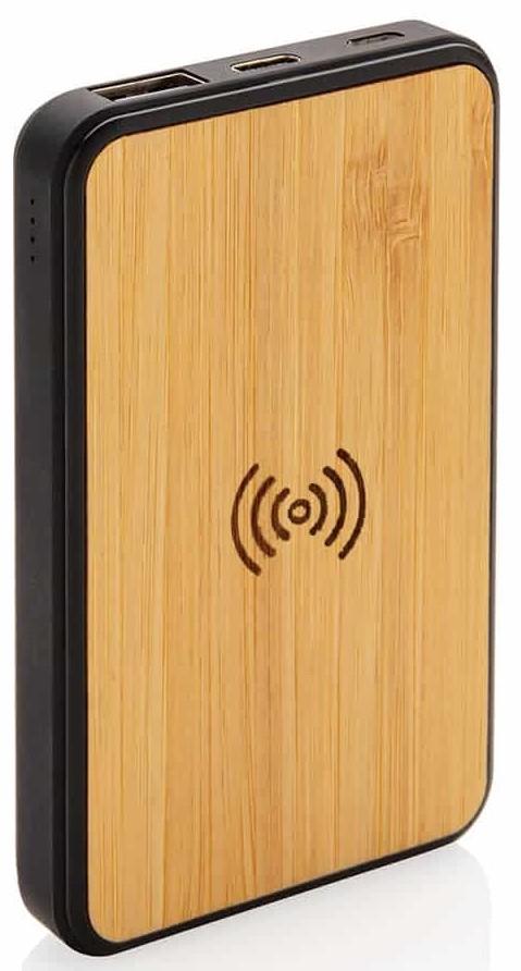 TUZLA - @memorii 5000 mAh Bamboo Wireless Powerbank (Anti-microbial) - iBags - Luggage, Leather Laptop Bags, Backpacks - South Africa