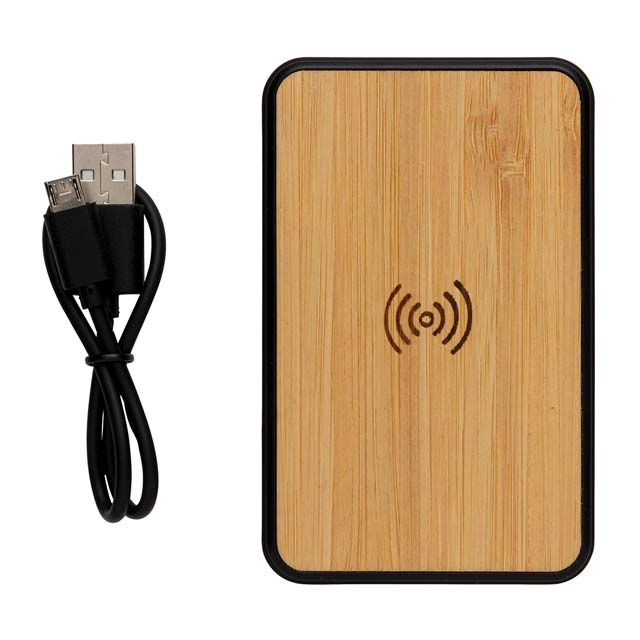 TUZLA - @memorii 5000 mAh Bamboo Wireless Powerbank (Anti-microbial) - iBags - Luggage, Leather Laptop Bags, Backpacks - South Africa