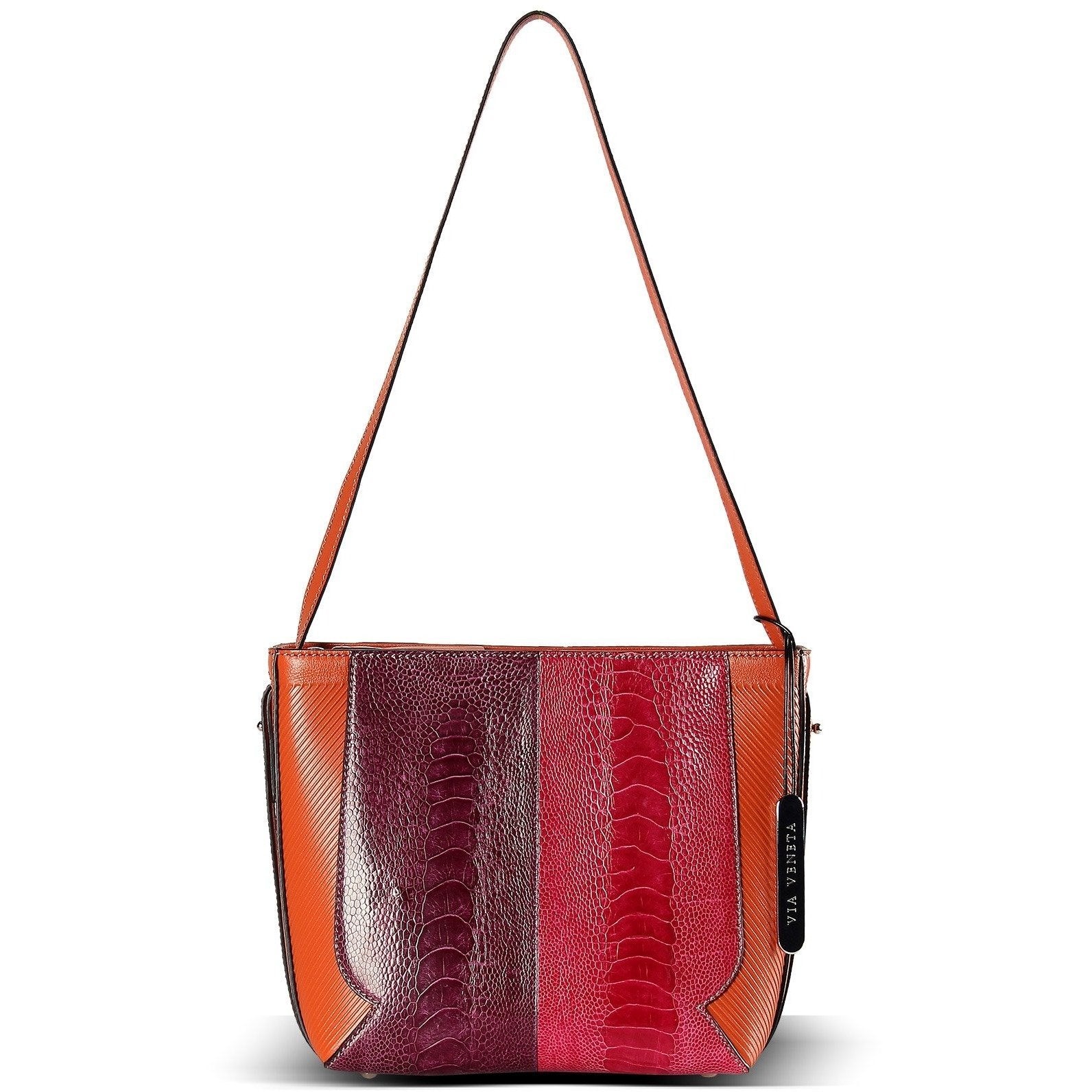 Via Veneta Julie Leather Small Elegant Handheld Bag | Multi Bright - iBags.co.za