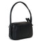 Via Veneta Ostrich Leather Quill Compact Handbag | Black - iBags.co.za