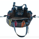 Via Veneta Provoque Fern Ostrich Leg Handbag | Black Multi - iBags.co.za