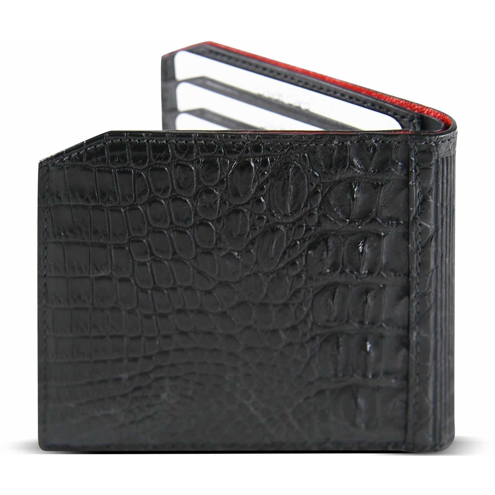 Via Veneta Provoque Ostrich Hipster Coin Wallet | Black - iBags.co.za