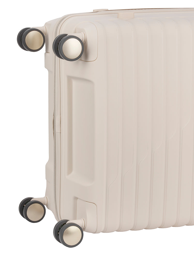 Cellini Allure Large 4-Wheel Trolley Case Polypropylene Gold Detail