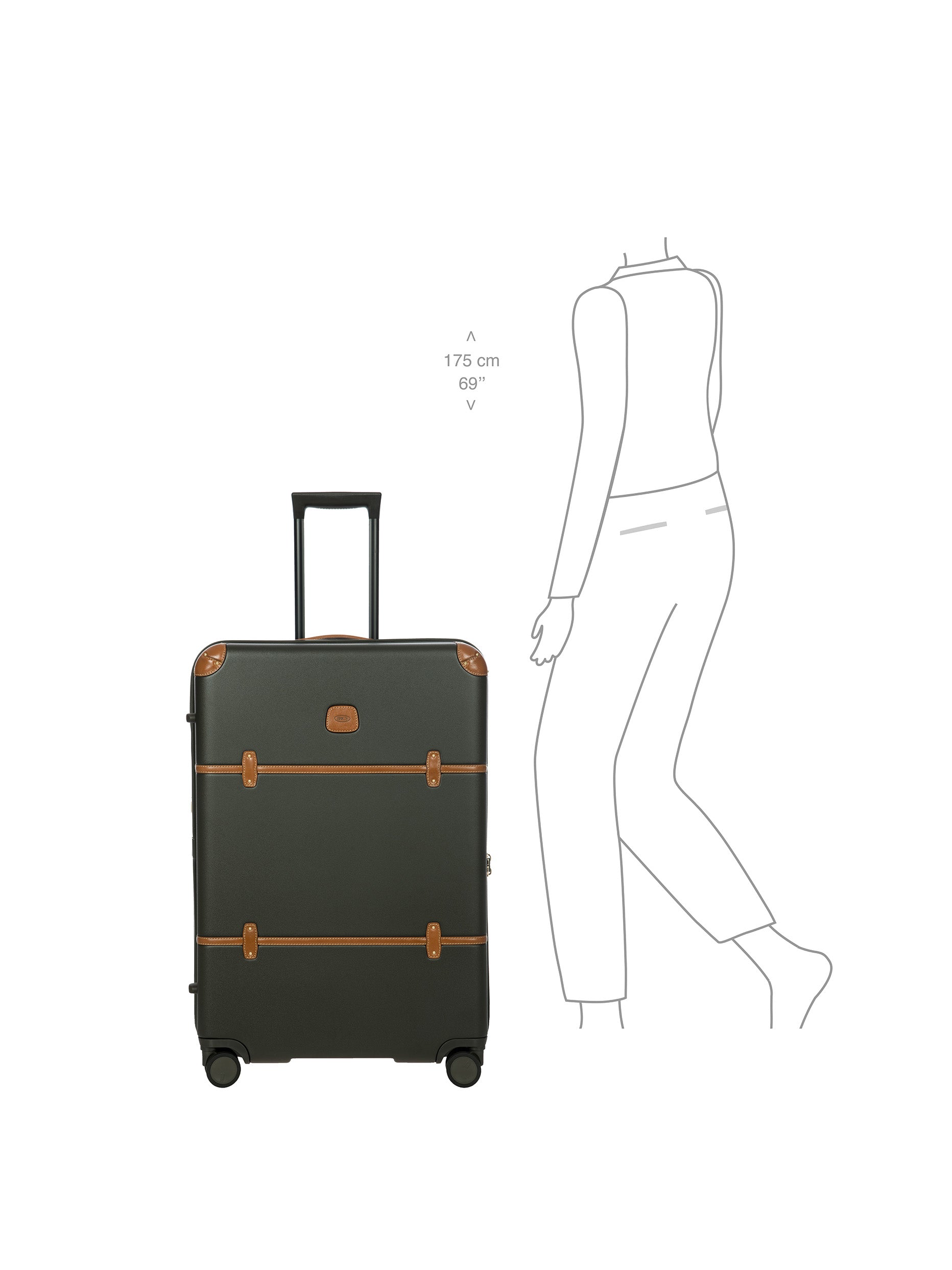 Brics Bellagio Large Trolley Recycled Polycarbonate Spinner Suitcase