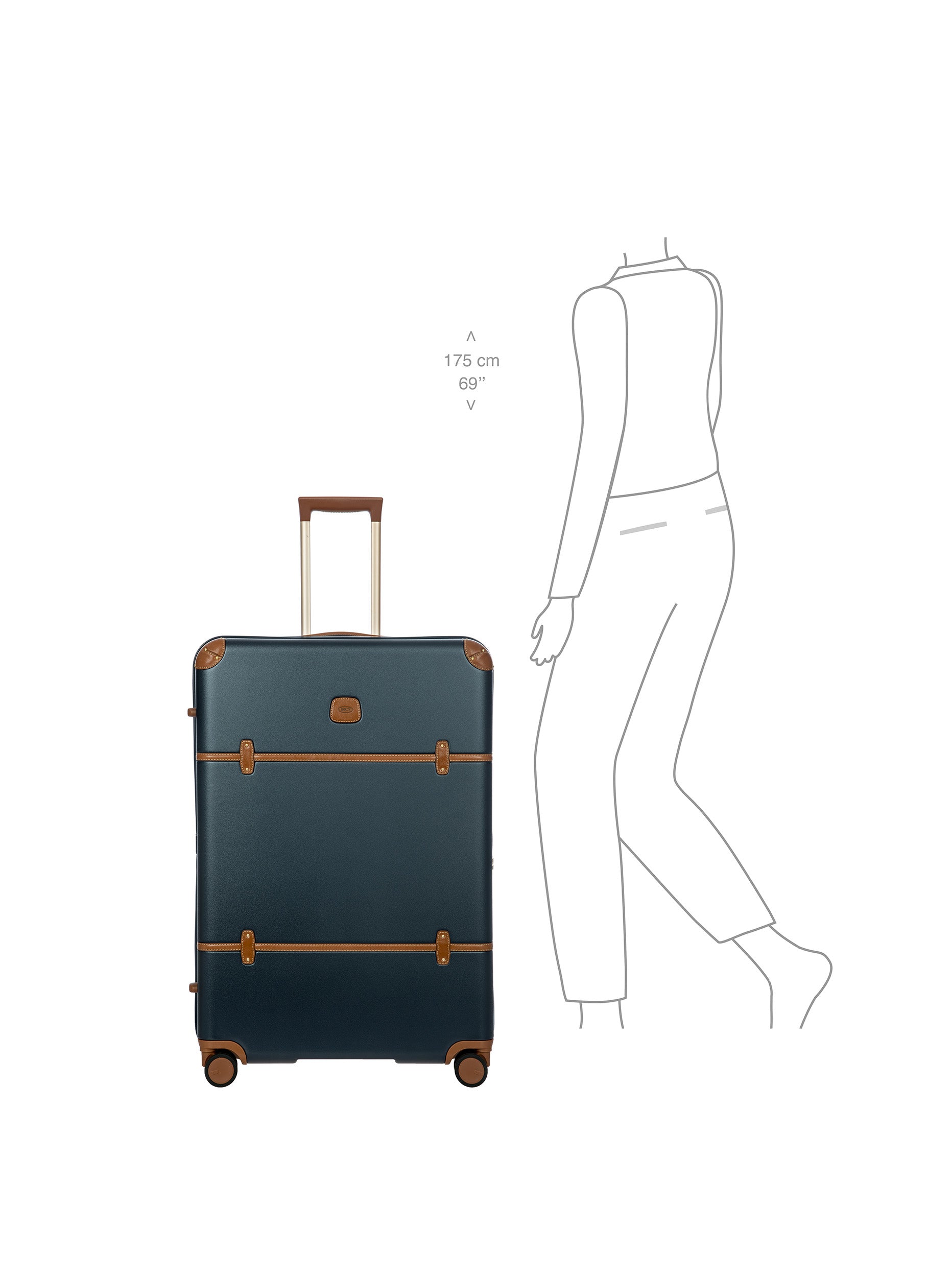 Brics Bellagio Extra Large Trolley Recycled Polycarbonate Spinner Suitcase