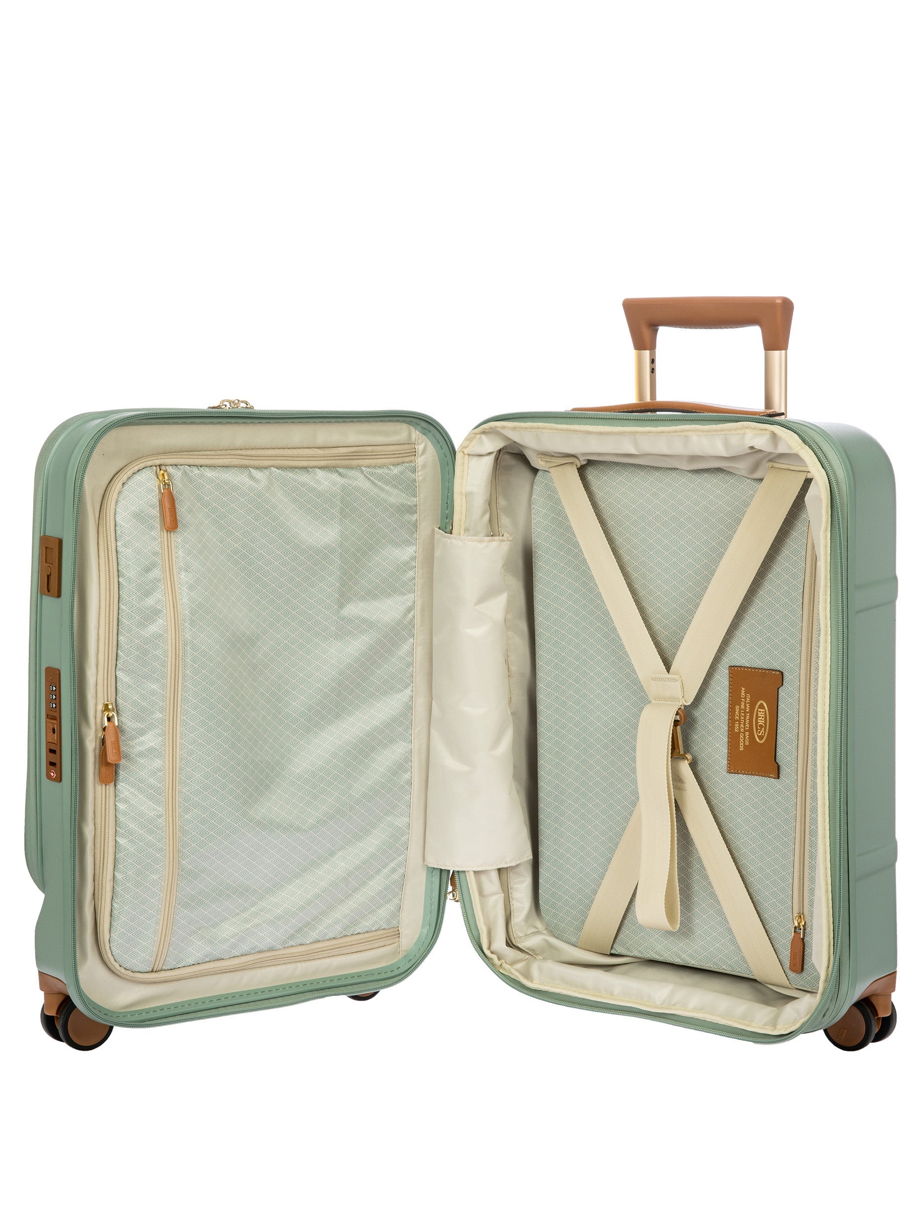 Bric's Bellagio Business Cabin Trolley With Device Compartment Cream