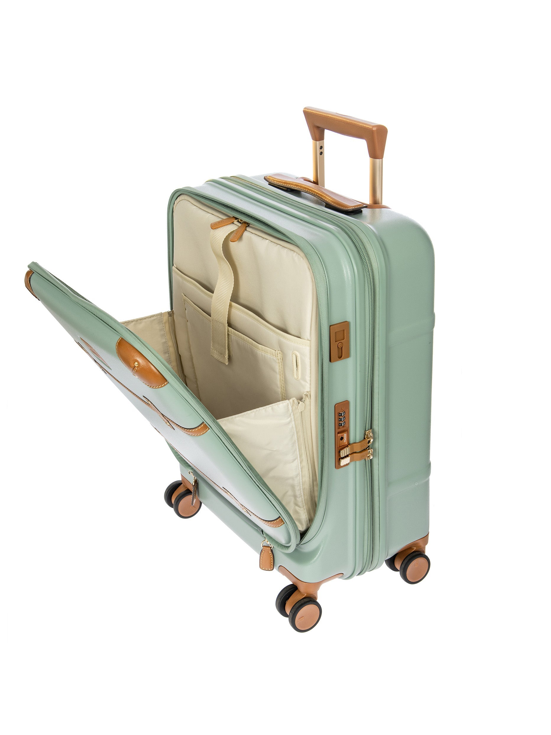 Bric's Bellagio Business Cabin Trolley With Device Compartment Cream