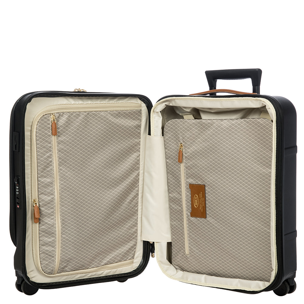 BRIC'S Bellagio 55 cm Cabin Spinner (Black/Tan)