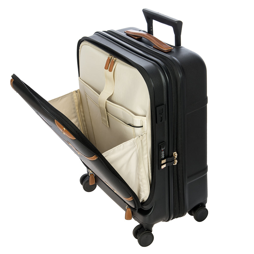 BRIC'S Bellagio 55 cm Cabin Spinner (Black/Tan)