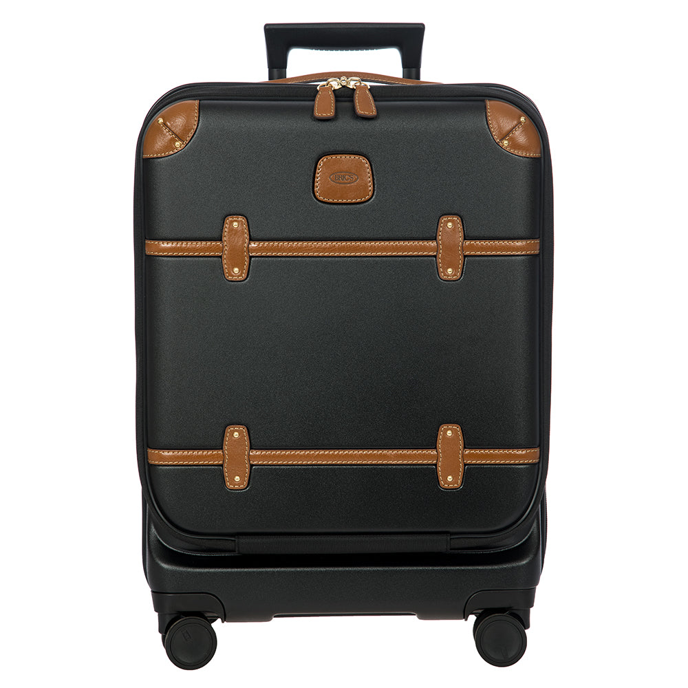 BRIC'S Bellagio 55 cm Cabin Spinner (Black/Tan)