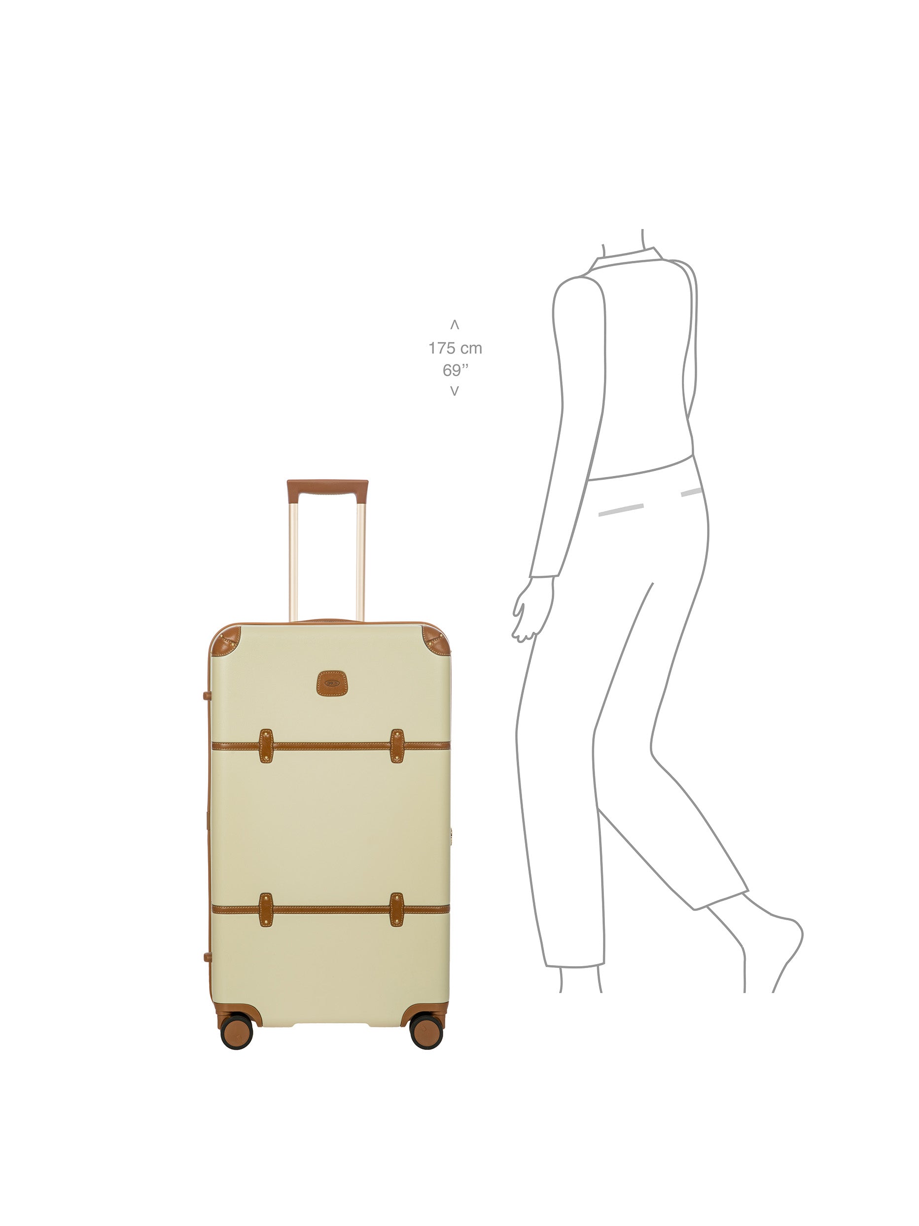 Brics Bellagio Large Travel Trunk Recycled Polycarbonate