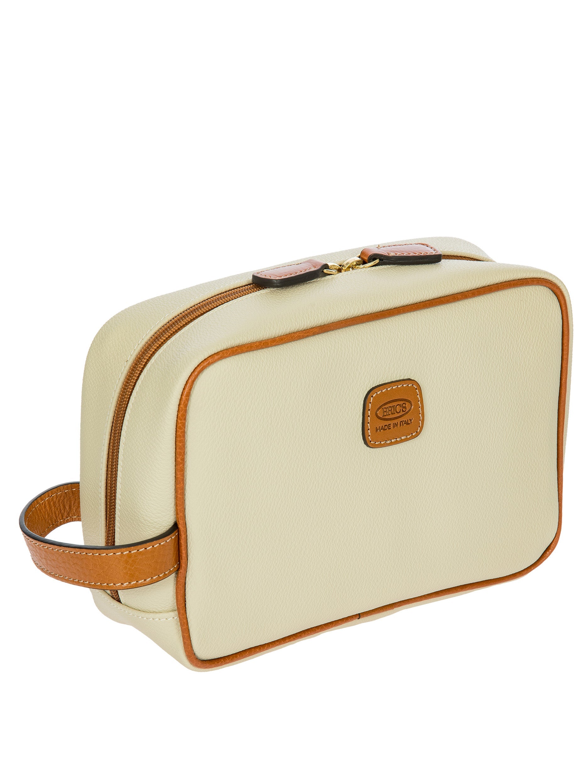 Brics Firenze Necessaire Toiletry Bag Embossed Synthetic Leather