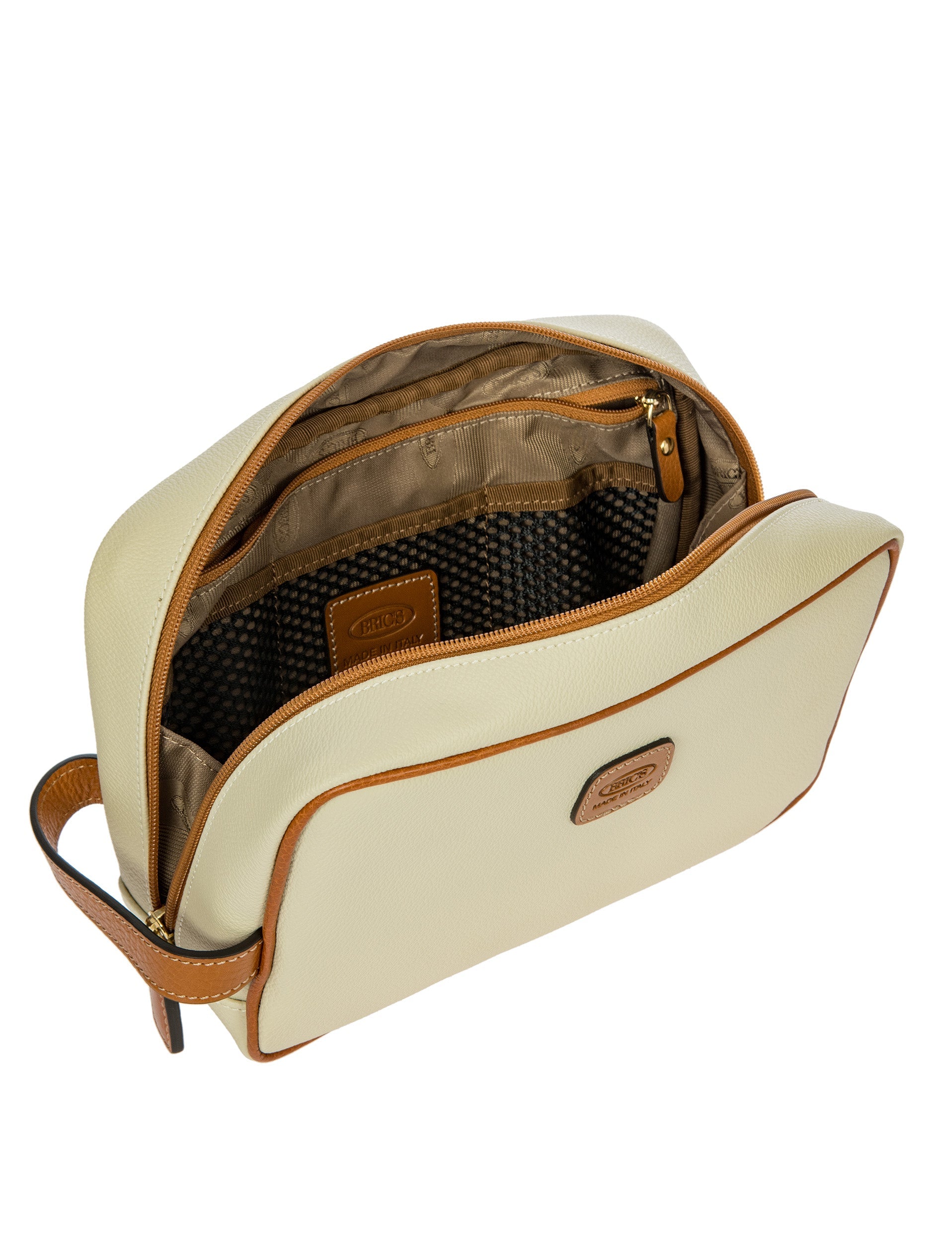 Brics Firenze Necessaire Toiletry Bag Embossed Synthetic Leather