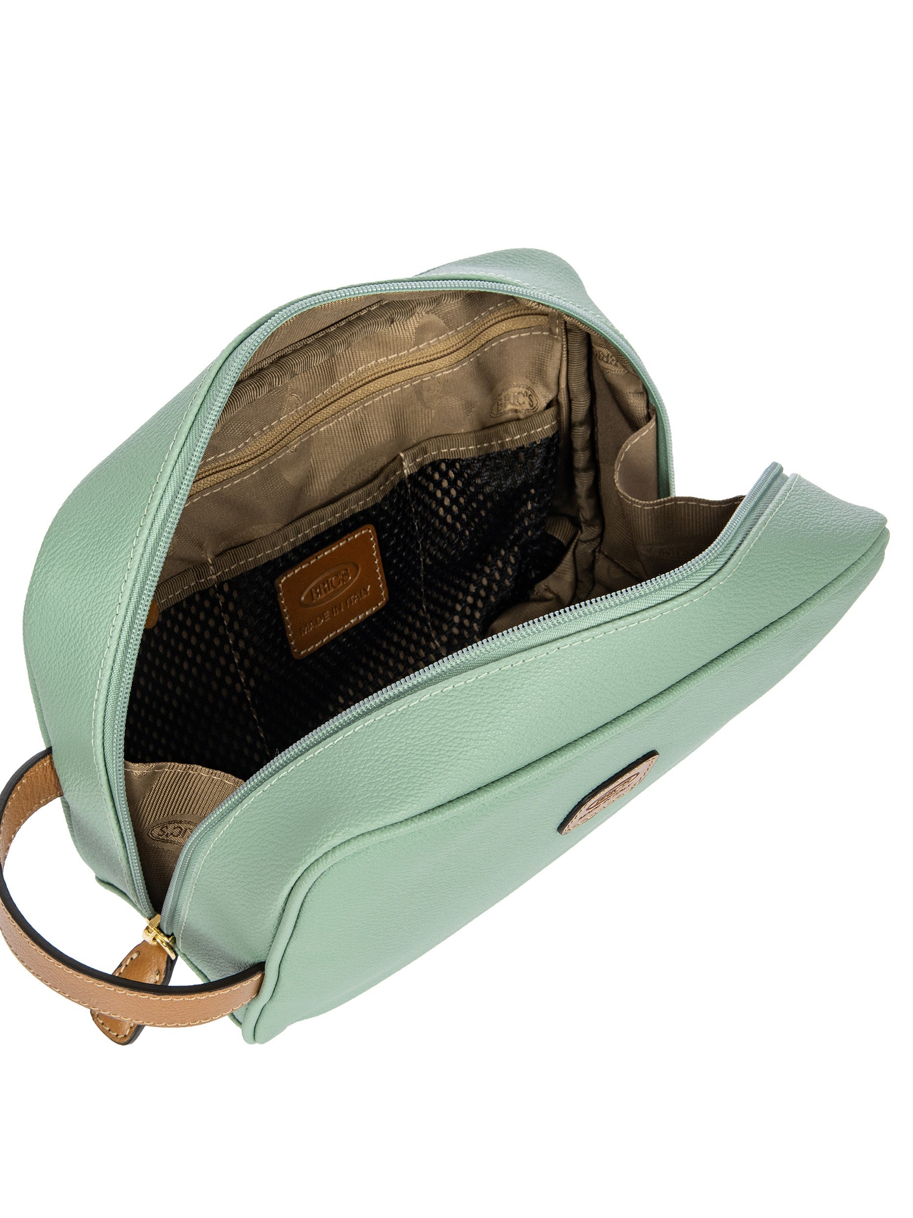 Brics Firenze Necessaire Toiletry Bag Embossed Synthetic Leather