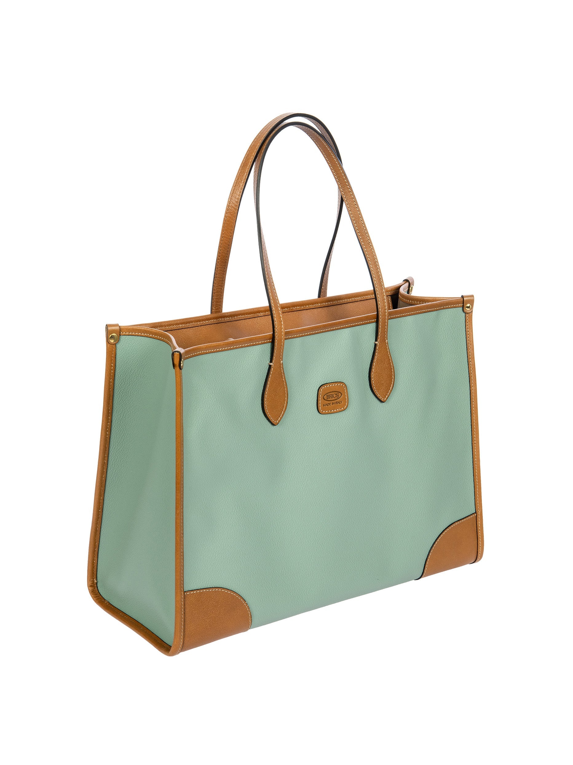 Brics Firenze Medium Opera Shoulder Bag Italian Leather Details