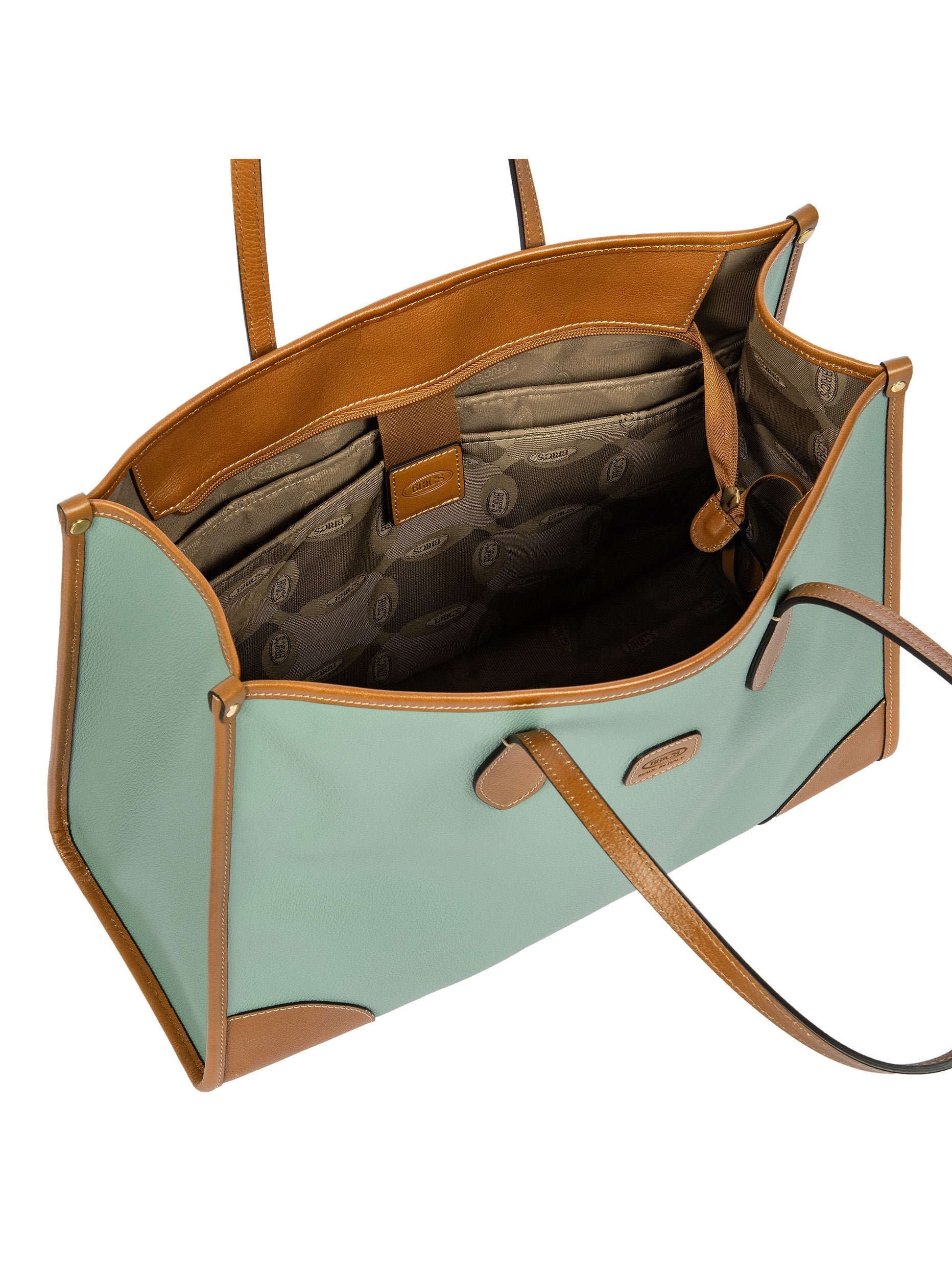 Brics Firenze Medium Opera Shoulder Bag Italian Leather Details
