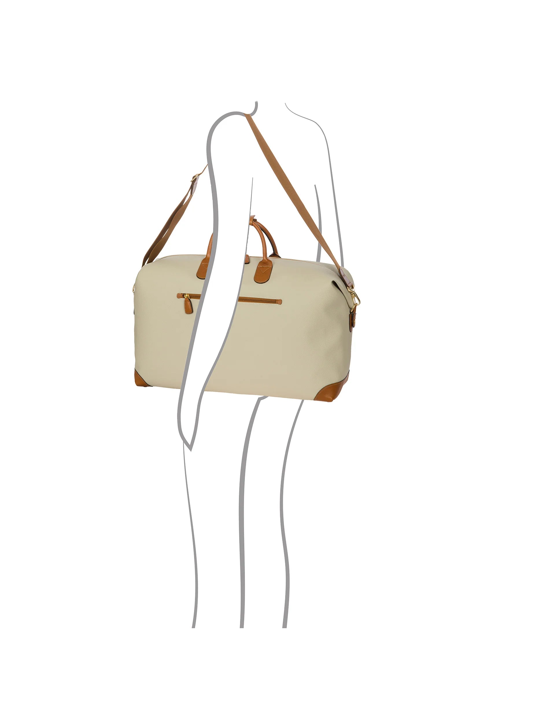 Bric's Firenze 55cm Cabin Carry-On Duffel Bag | Cream