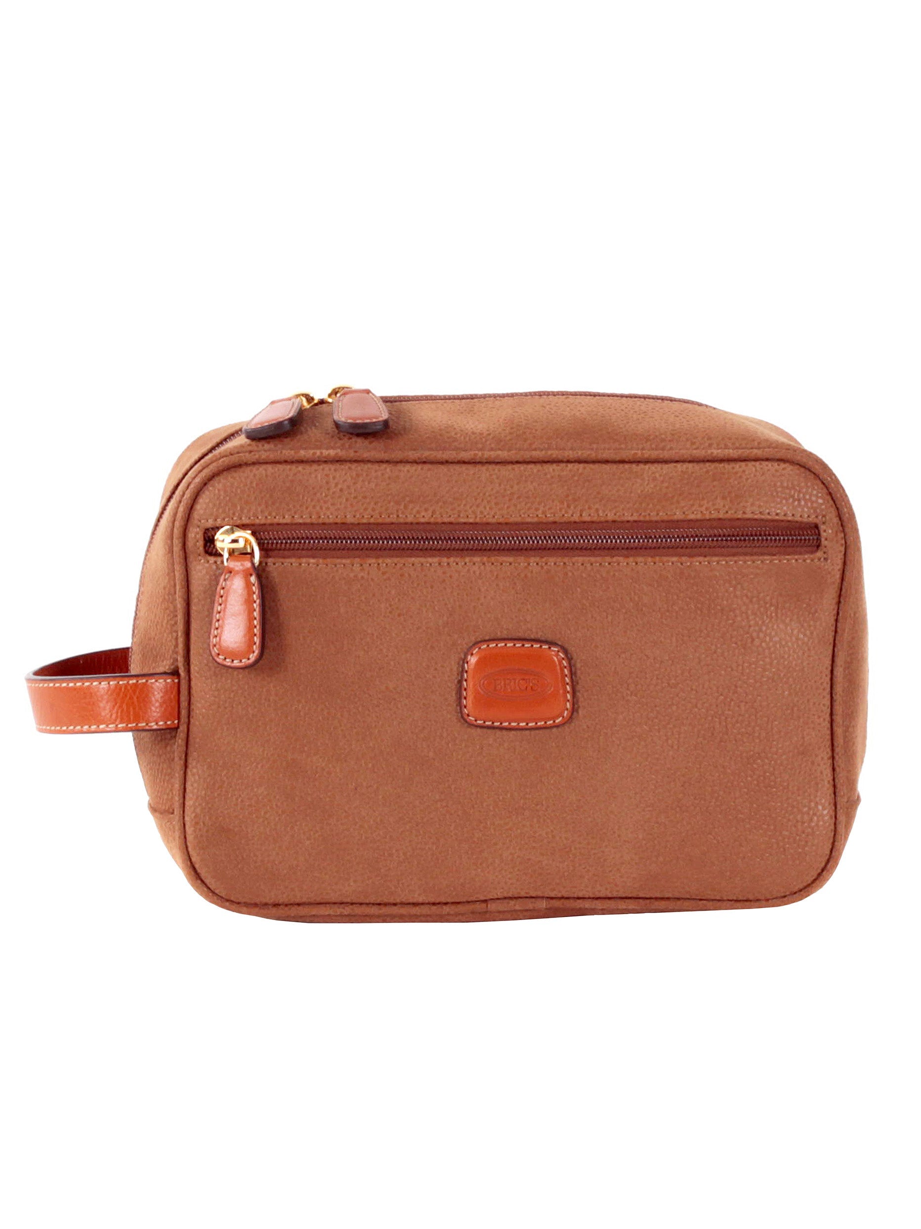 Brics Life Necessaire Toiletry Bag Suede Effect Design