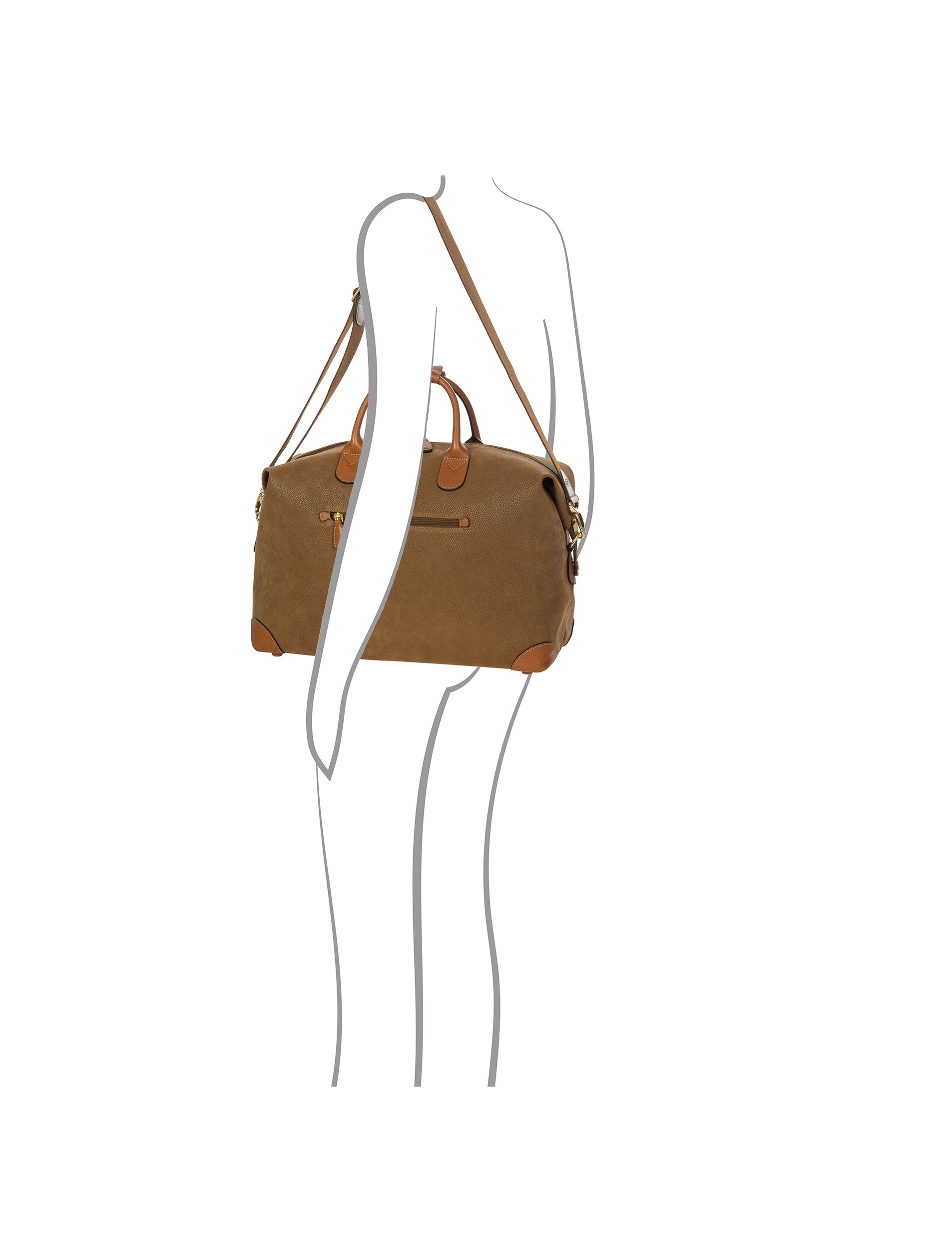 Bric's Life Small Duffle Bag Suede-Effect