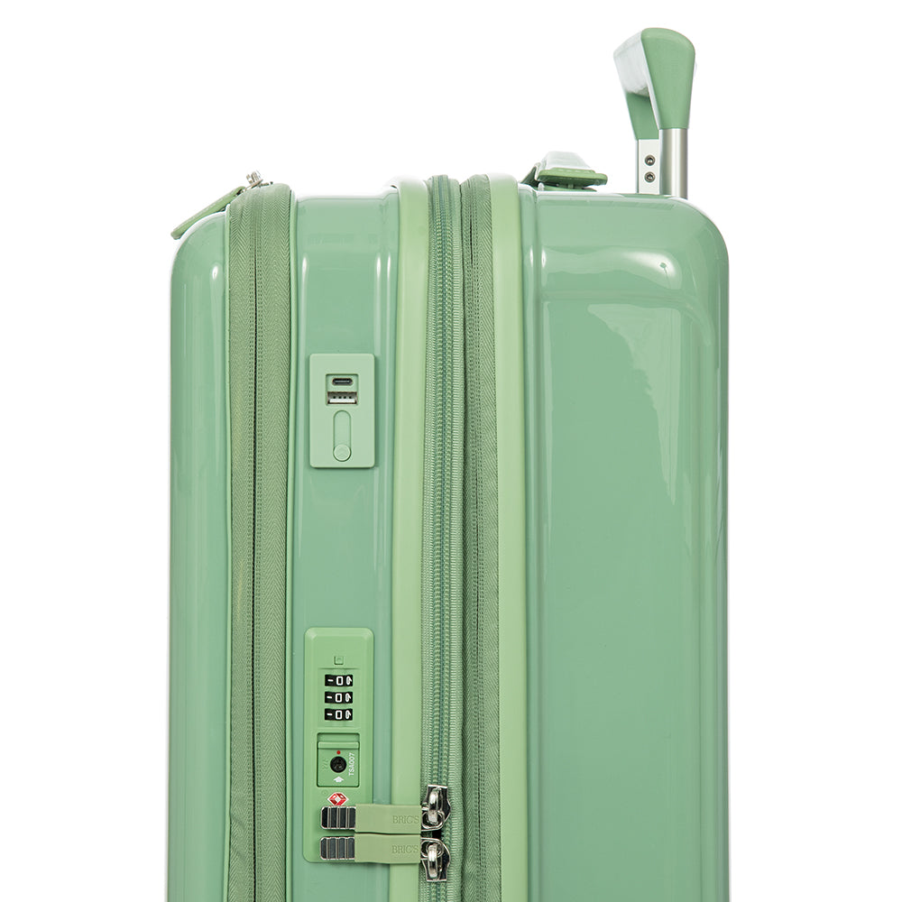 Brics Positano 55cm Cabin Spinner (4 wheels) Mint Green