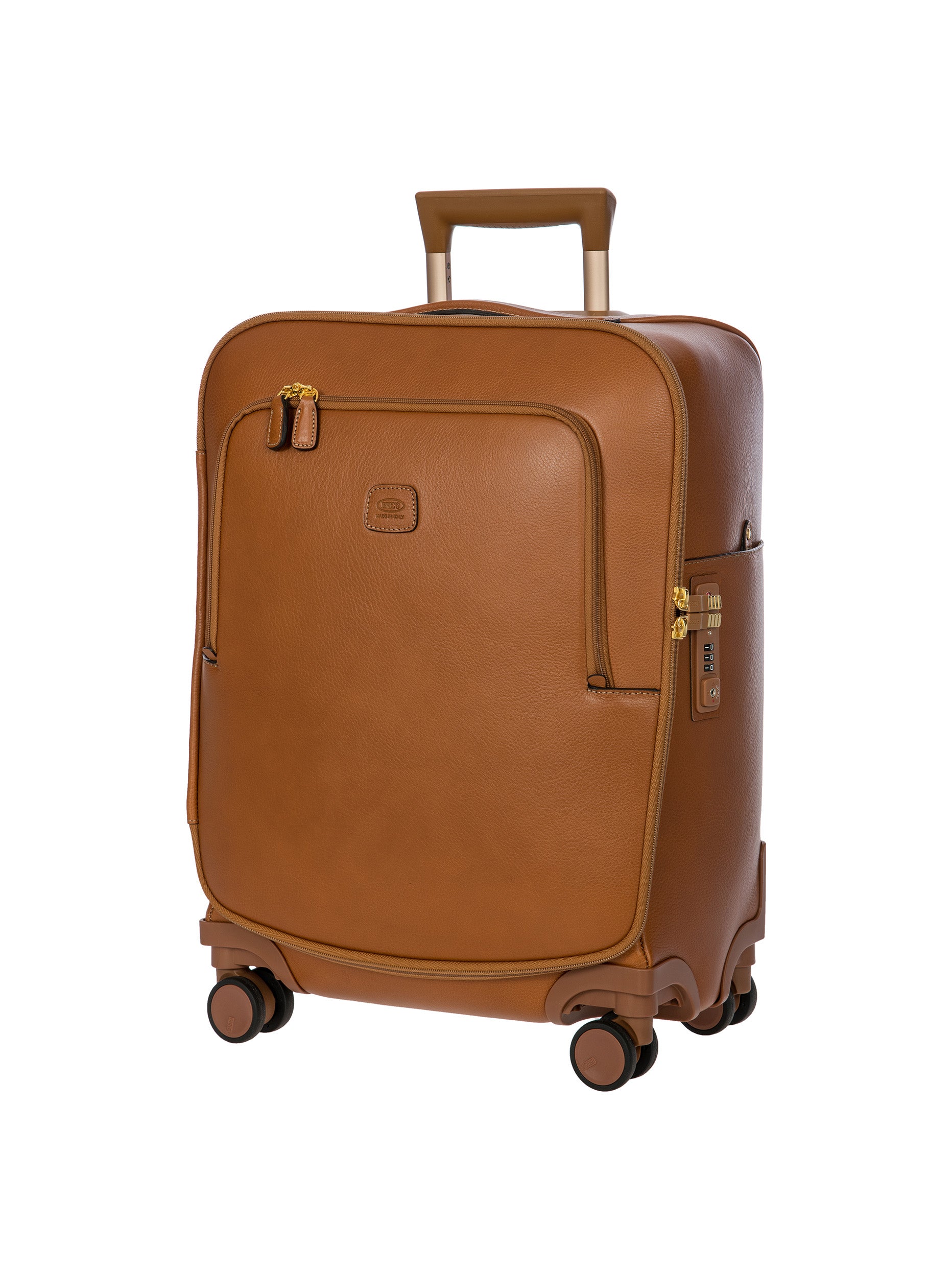 Brics Life Pelle Compound Cabin Trolley with Laptop Compartment