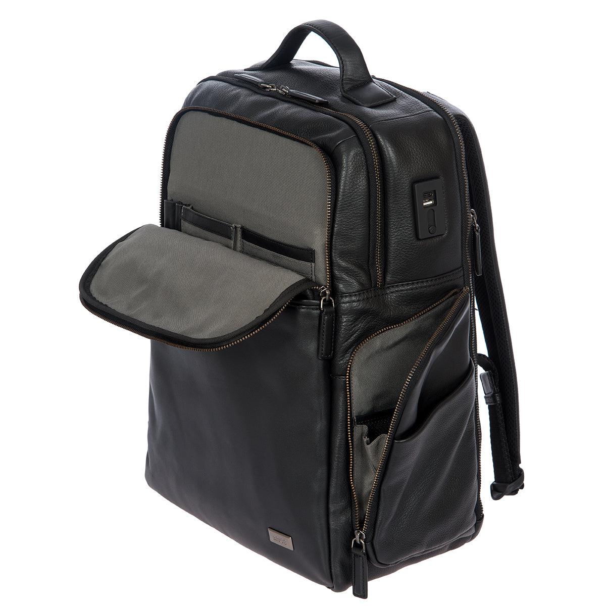 Brics Torino Large Leather Business Backpack | Black