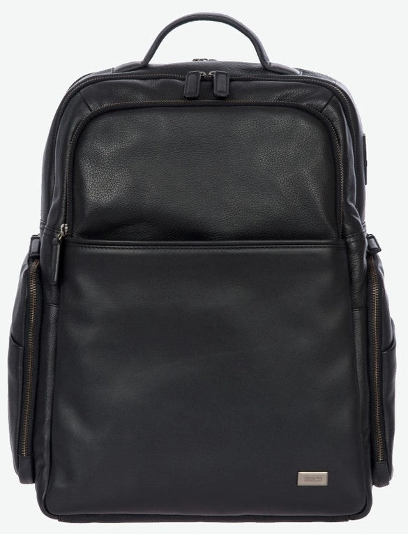 Brics Torino Large Leather Business Backpack | Black