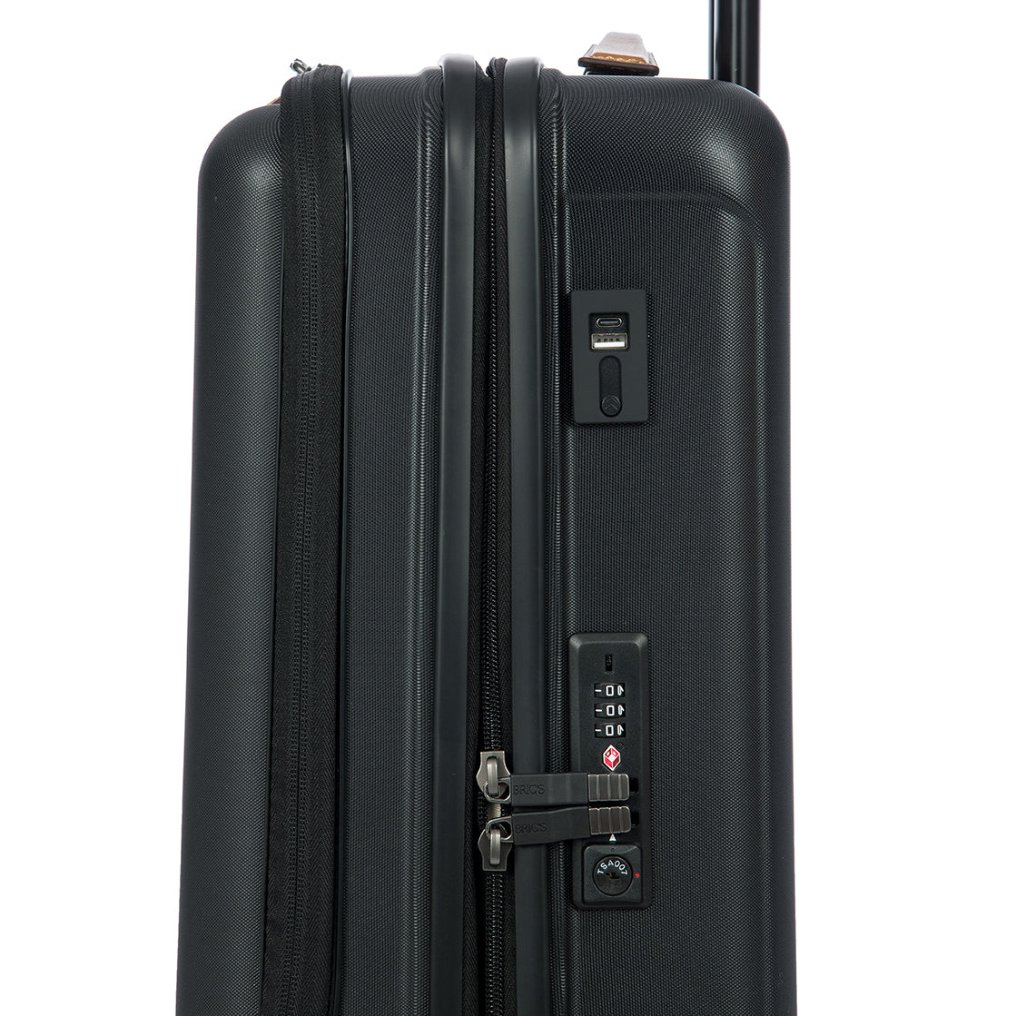 Bric's Capri 55cm Trolley Spinner with Front Pocket | Black