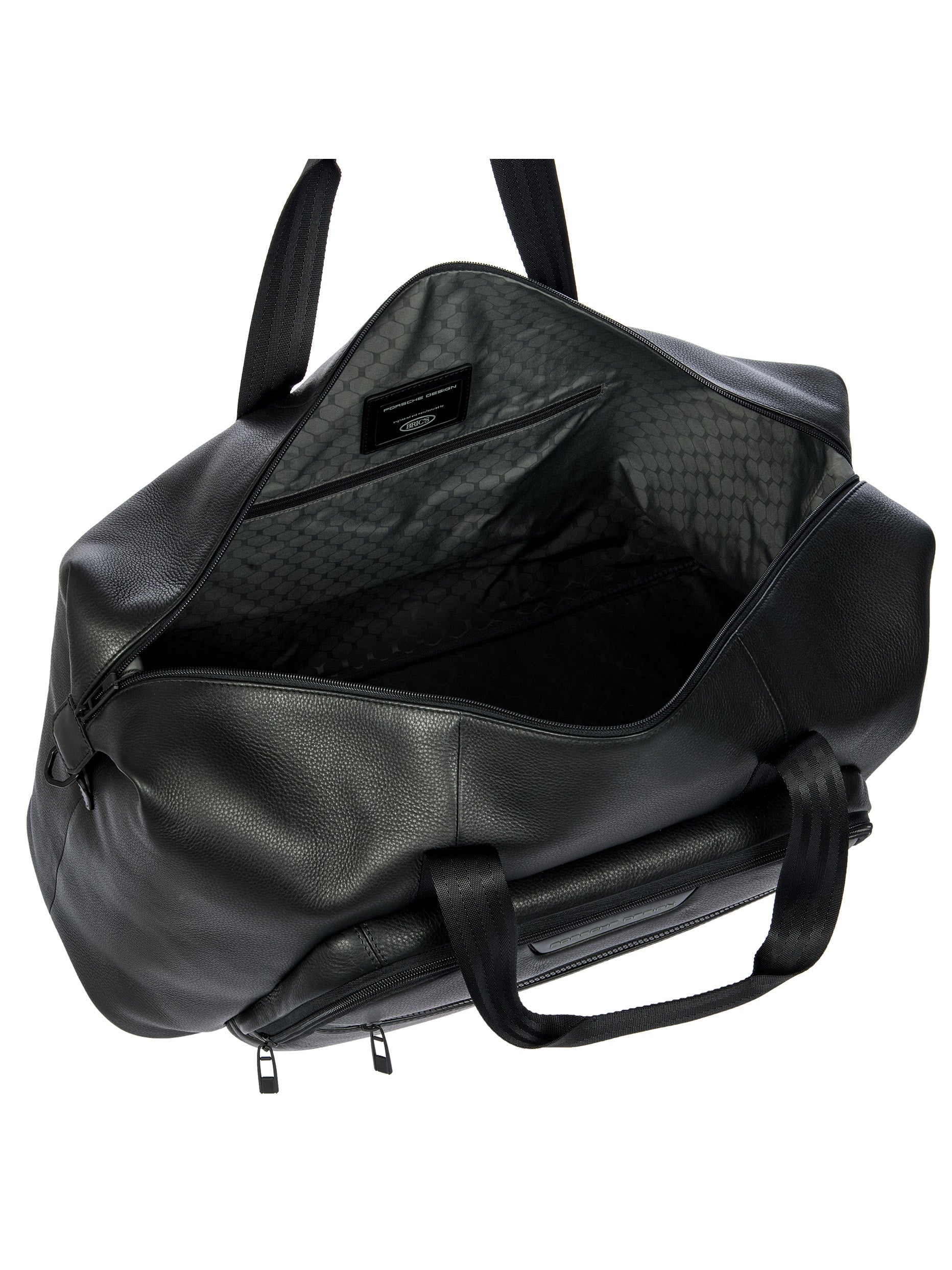 Porsche Design Roadster Leather Evo Weekender Grained Calfskin Black