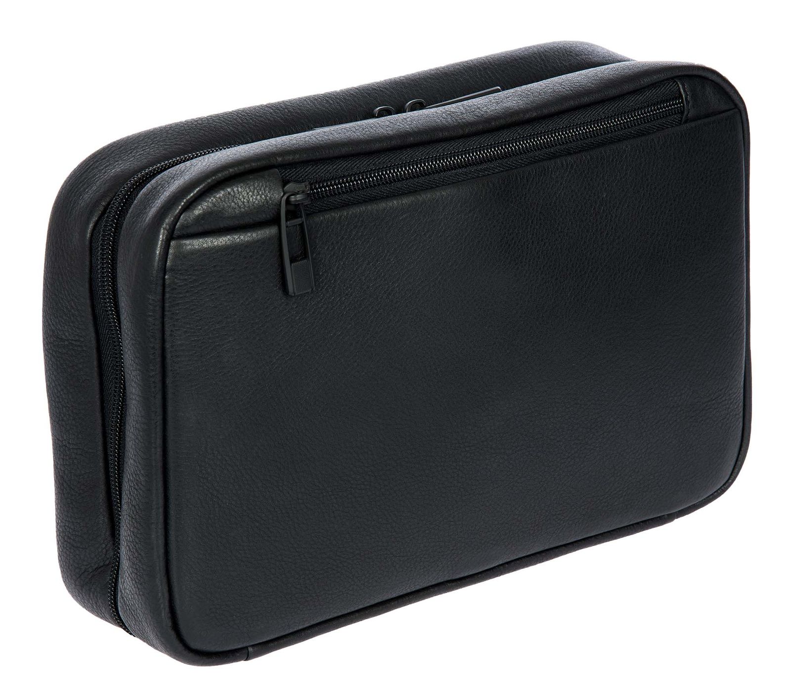 PORSCHE DESIGN Roadster Evo Washbag Leather Travel Makeup Bag Black