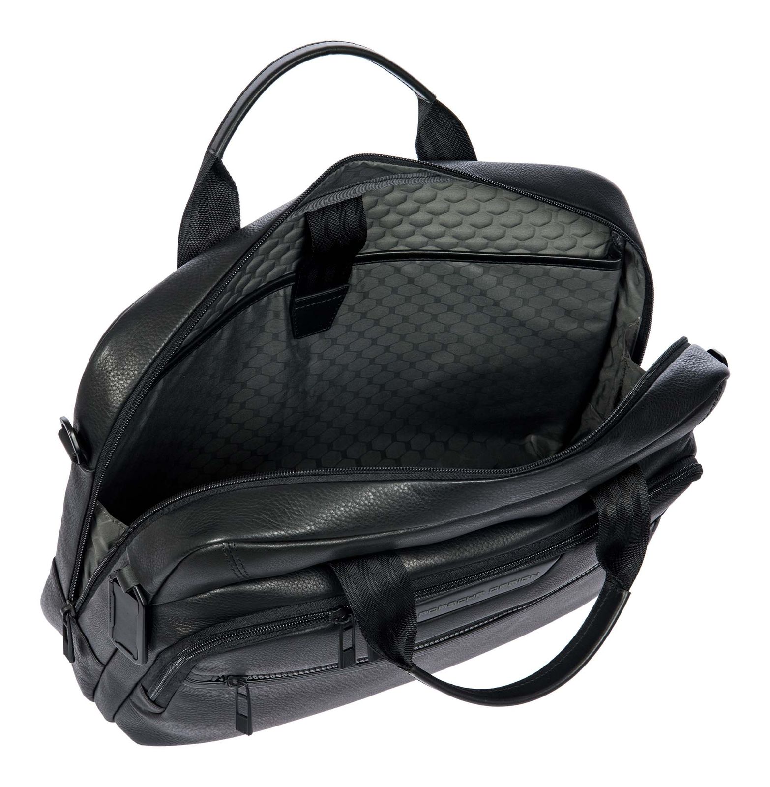 Porsche Design Roadster Evo Leather Briefcase 15.6in Black